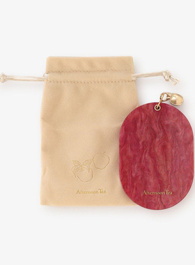 日本afternoontea新年红色苹果小镜子随身化妆镜子