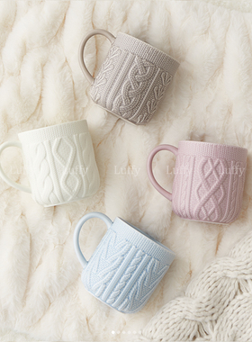 日本francfranc秋冬可爱针织造型马克杯