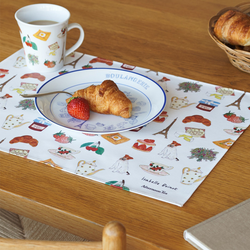 日本afternoontea巴黎艺术家 Isabelle Boisneau 合作款餐垫