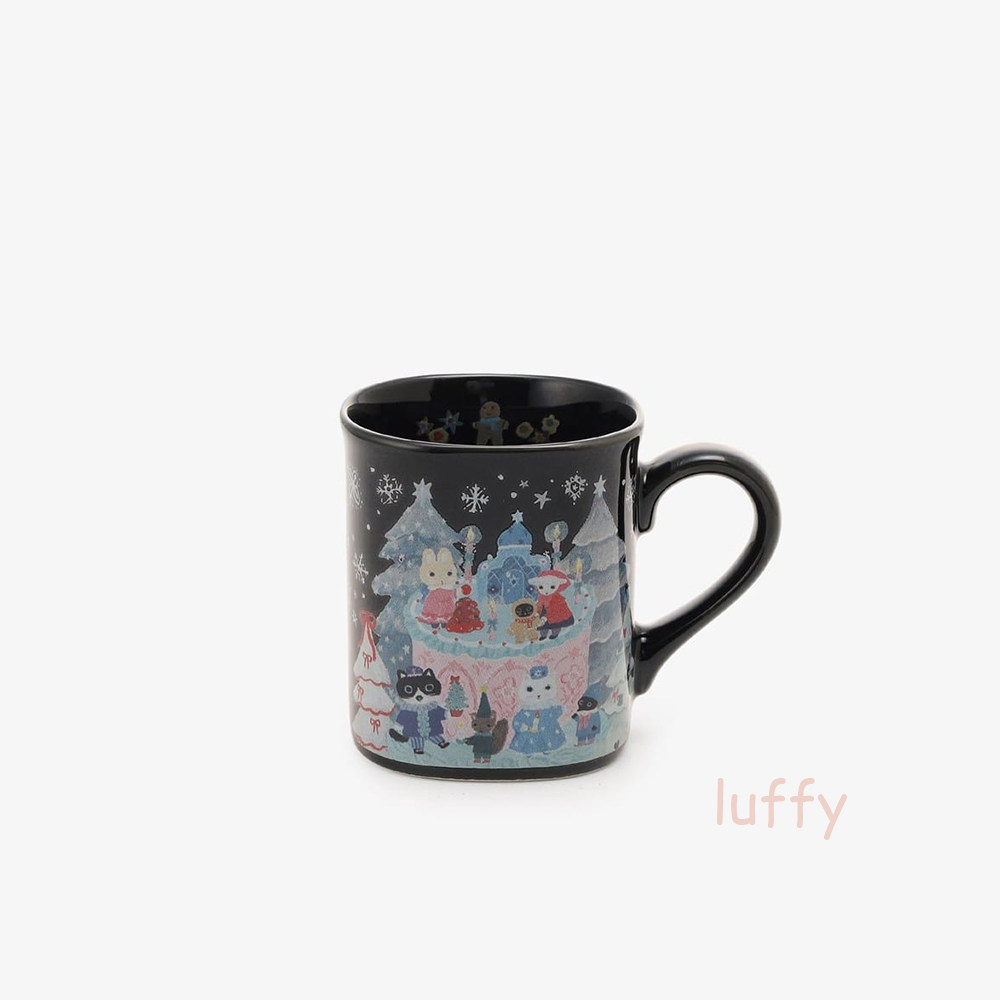 日本afternoontea插画师北岸由美合作款马克杯圣诞马克杯