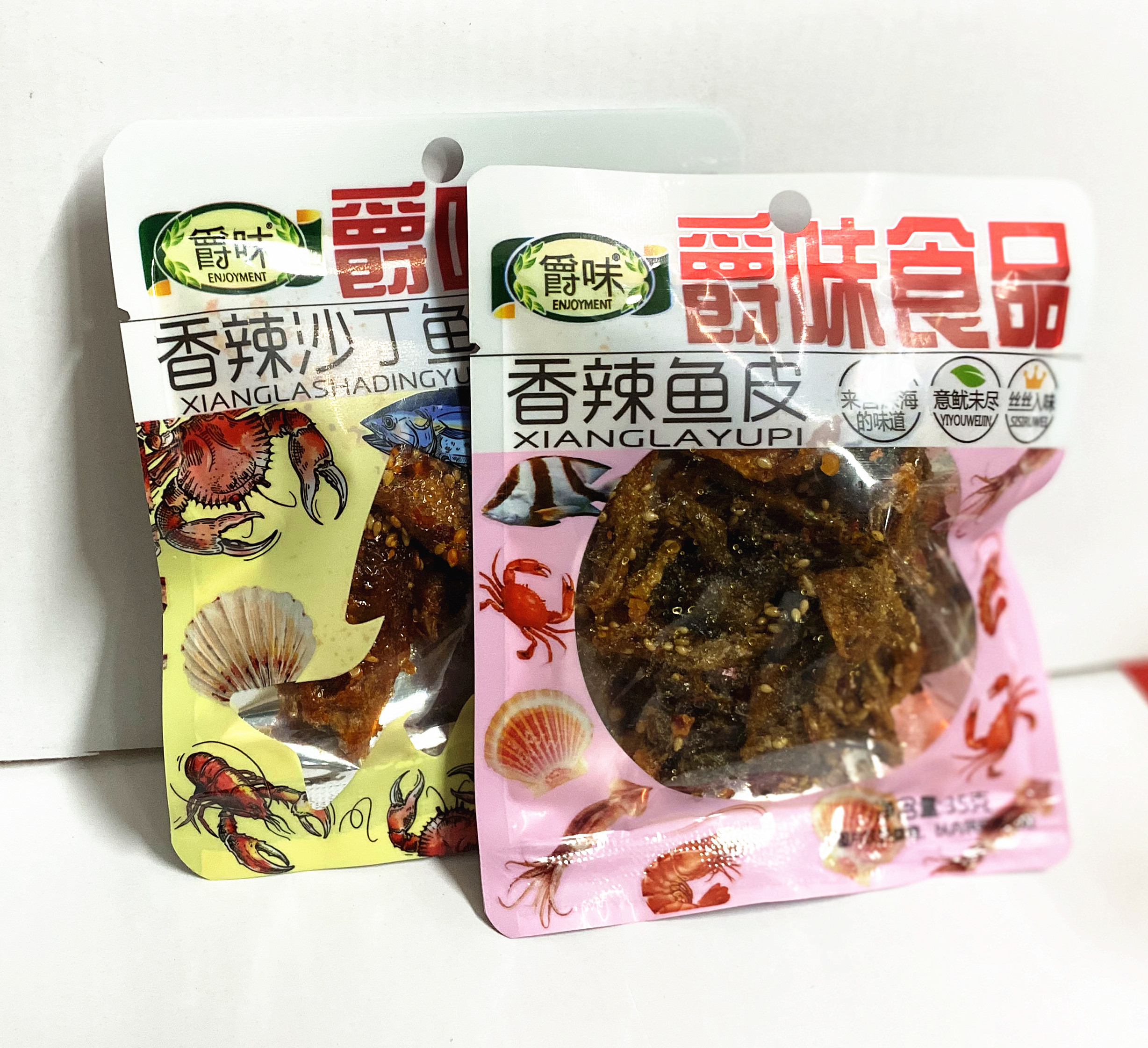 爵味独立小包装即食麻辣小鱼干鱼