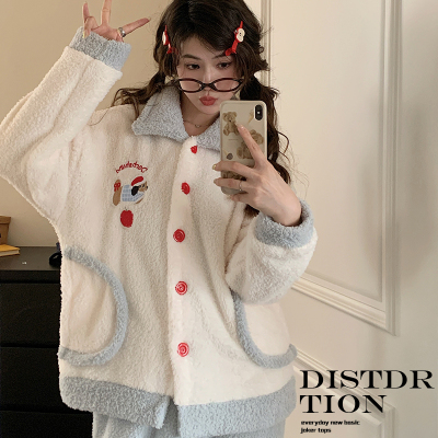 珊瑚绒睡衣女2025新款秋冬季网红