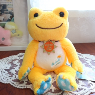 日本正版 pickles the frog可爱泡菜蛙青蛙 微笑娃 毛绒公仔玩偶