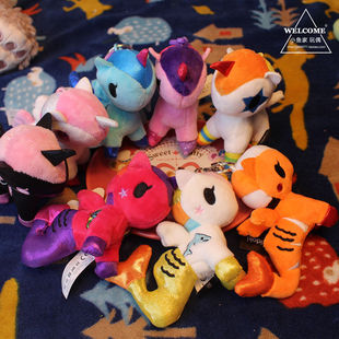 日单 tokidoki淘奇多奇 独角兽美人鱼毛绒挂件 玩偶