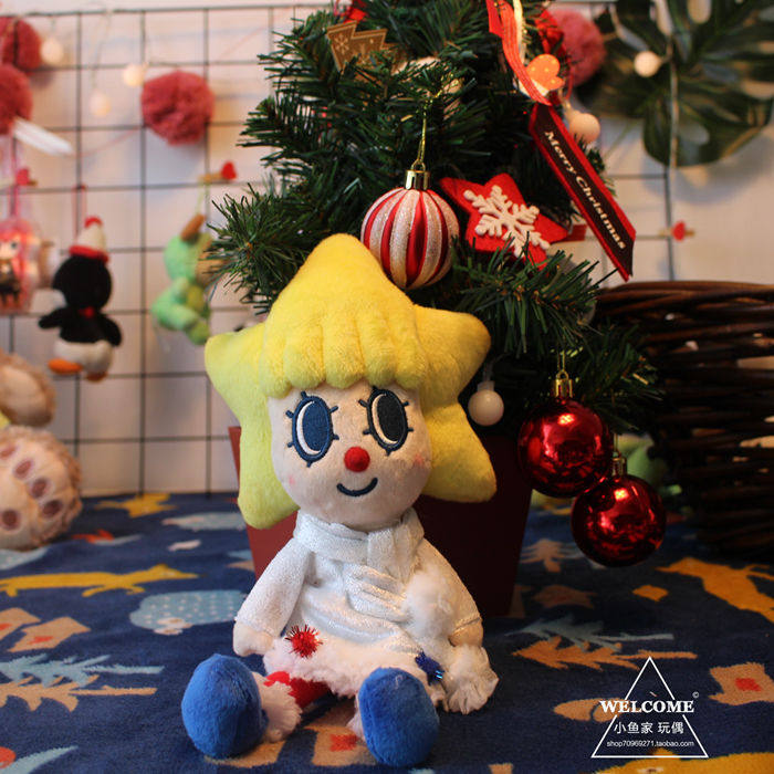 日单 tokyo sky tree 晴空酱 星星女孩毛绒公仔 坐姿玩偶