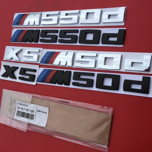 宝马M550D车标X5M50D X6M50d字标后尾标标志标贴改装排量标柴油版