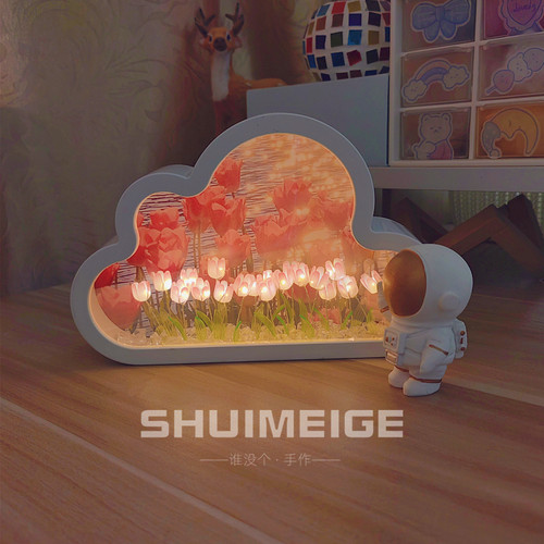 郁金香小夜灯手工38妇女元宵节