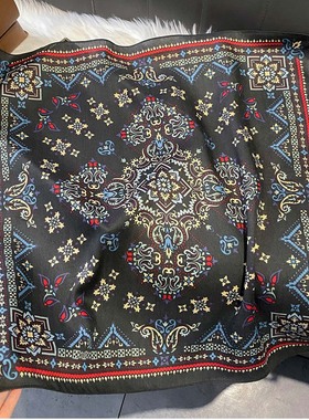 几何异域风情夏日女士丝巾围巾搭配优雅四季百搭时尚春秋丝绵方巾