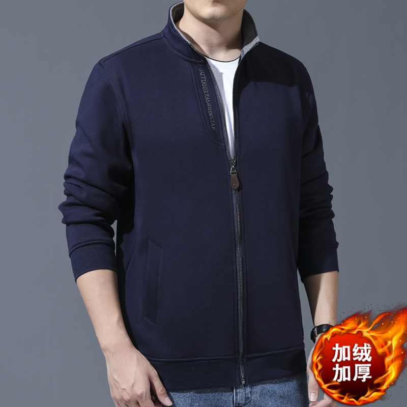 加绒加厚保暖卫衣休闲宽松