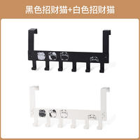 Traceless door rear hook, household non-drilling bedroom door top storage rack, wall-mounted creative row hanging rack, hanging clothes hanger thumbnail 7