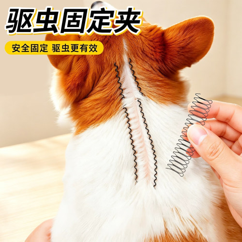 猫狗通用驱虫固定毛发夹