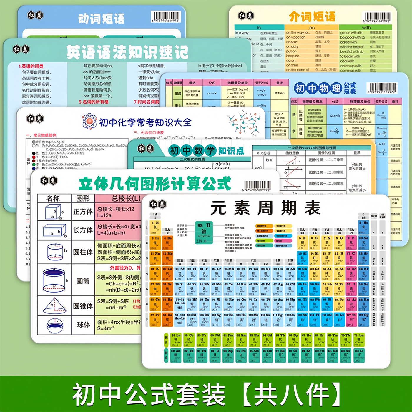 初中化学元素周期表知识点卡片
