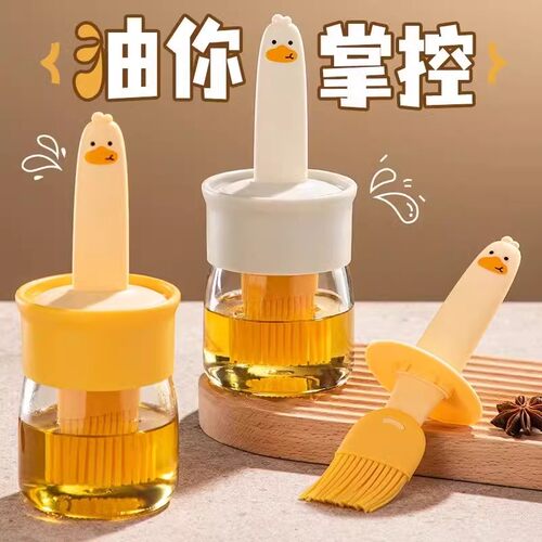 油瓶硅胶食品级玻璃耐高温油壶刷