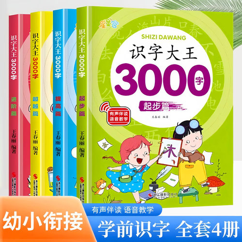 幼儿园3000字识字挂图幼小衔接