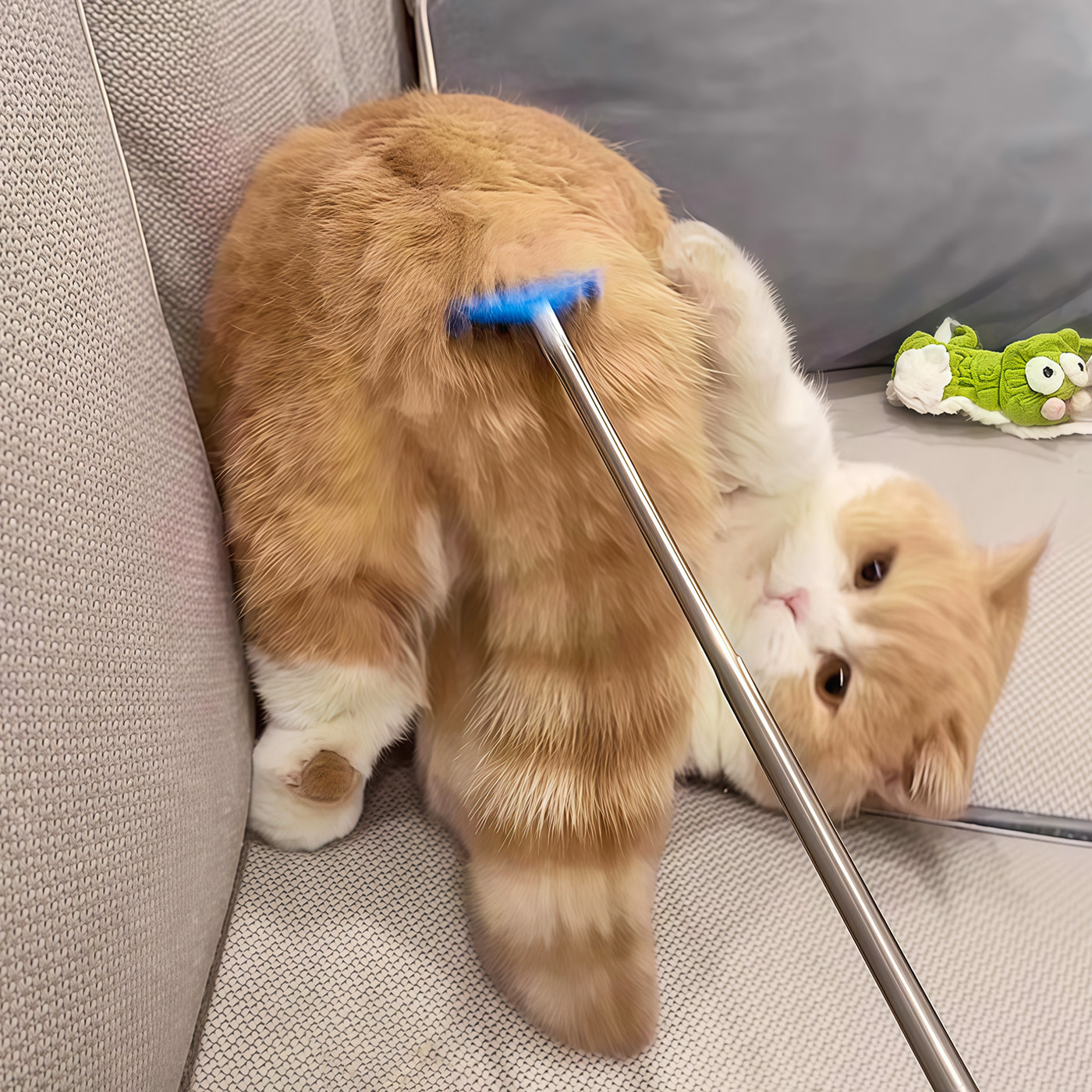 宠物痒痒挠可伸缩长杆逗猫棒撸毛