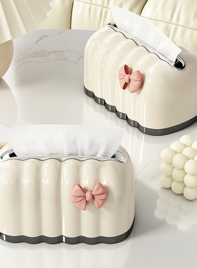 纸巾盒客厅高档轻奢抽纸盒家用茶几摆件创意纸抽盒车载车内高级感