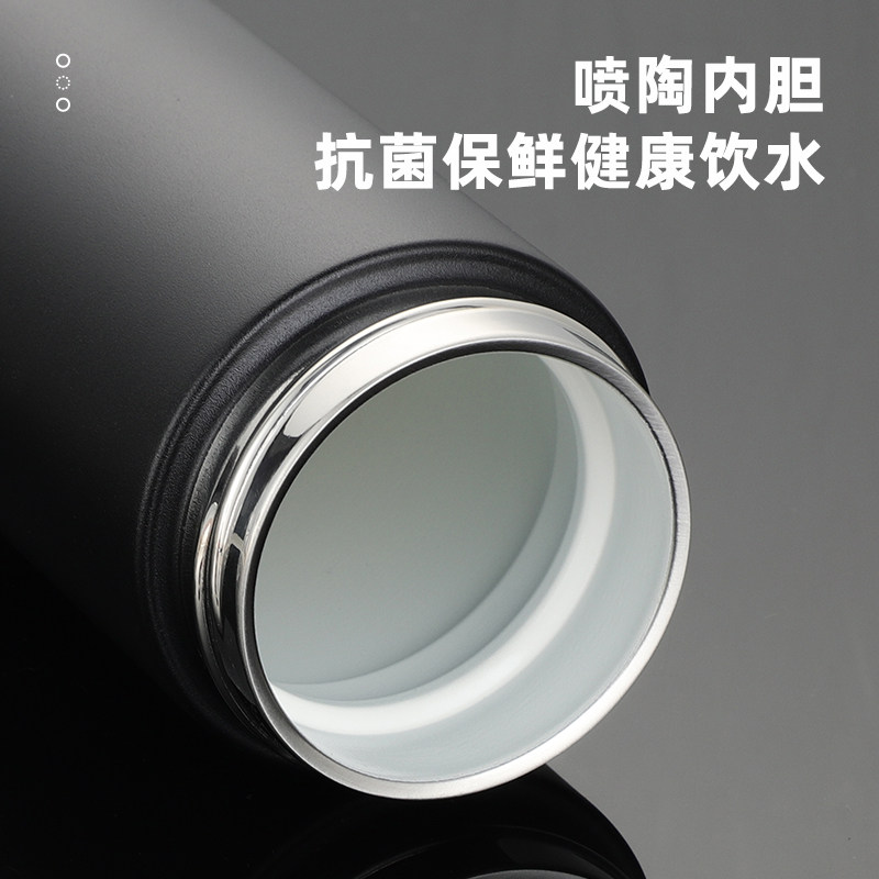 大容量陶瓷内胆保温杯茶水分离泡茶杯广告礼品杯定制logo刻字留念