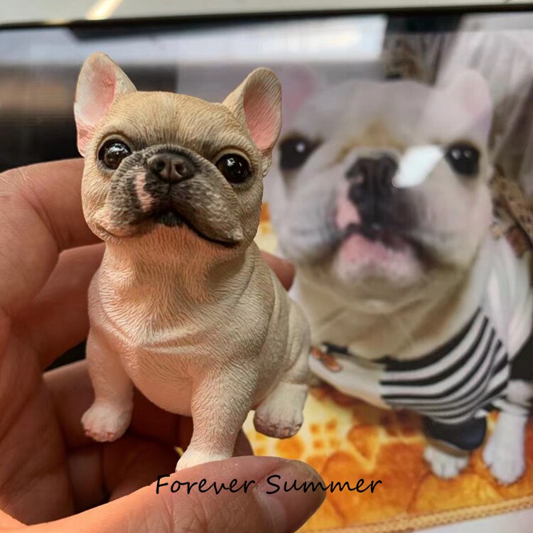 无尽夏车载法国斗牛犬香薰香水手绘定制法斗汽车摆件创意新车礼