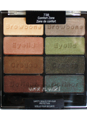 美国Wet n Wild WNW维特娃湿又野八色眼影盘738大地色日常k妹推荐