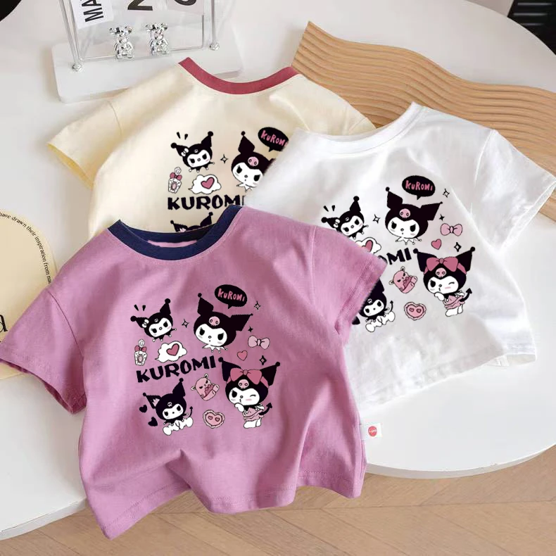 100%纯棉童装T恤短袖上衣夏季新款中小童女宝宝卡通库洛米印花t恤,童装/婴儿装/亲子装,T恤,淘宝优惠券,粉丝福利购,淘宝优惠卷