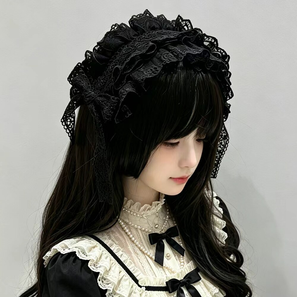 洛丽塔法式优雅蕾丝手作发带