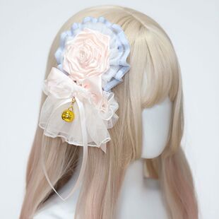 洛丽塔手工发饰发夹舒芙蕾手作故饰会lolita小物仙女铃铛发夹配饰
