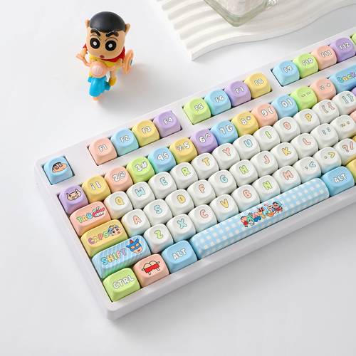 有线104键电竞办公白光蜡笔小新