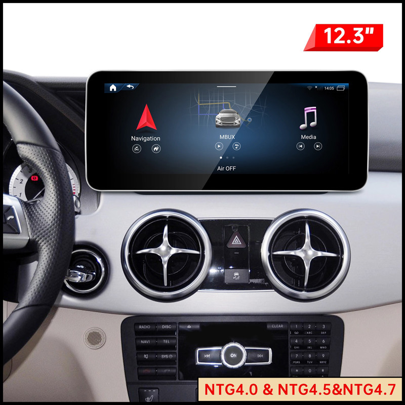 12.3寸大屏适用于奔驰GLK200 GLK260 GLK300 GLK350安卓中控导航