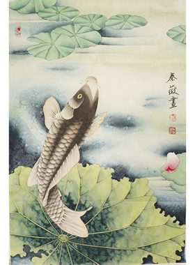 纯手绘工笔画客厅餐厅小品画