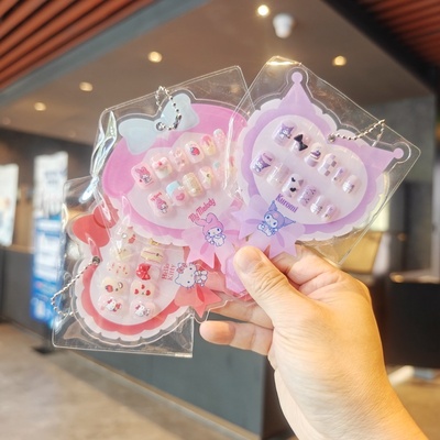 伊藤家正版授权三丽鸥玉桂狗美乐蒂儿童穿戴甲贴片美甲贴片指甲贴