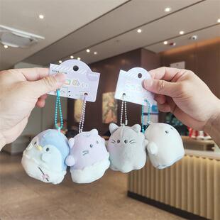 伊藤家卡通CRUX正版授权幽幽家族磁吸情侣毛绒公仔手机挂件