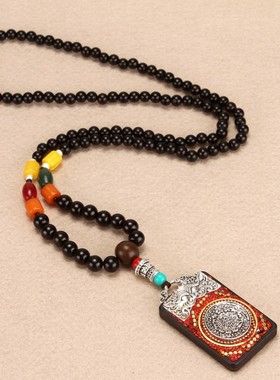 复古民族风长款百搭配饰毛衣链