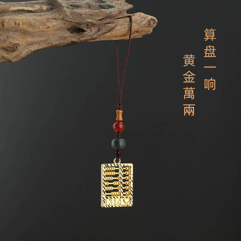 黄铜钥匙扣精致创意复古手机挂件