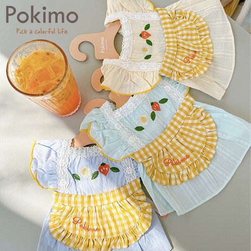 Pokimo猫狗纯棉夏季公主风原创