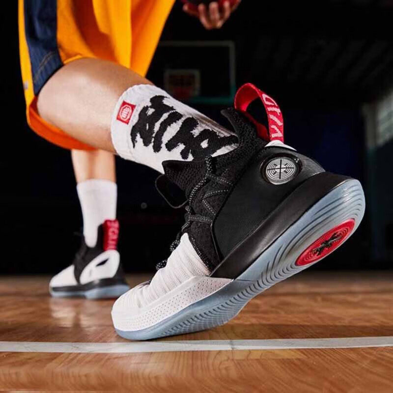 李宁篮球鞋男韦德队尚6云减震一体织高帮防滑专业球鞋abas119