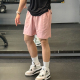 纯棉五分裤 美式 薄款 男夏季 篮球训练宽松跑步健身四分蓝色 运动短裤