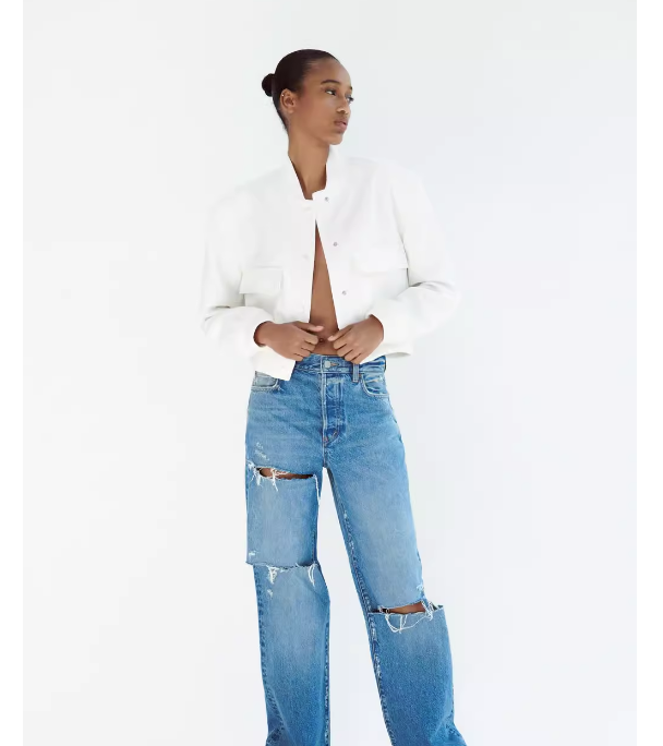 ZA家 新款 女装 7712/187 大口袋飞行员夹克外套 7712187 712