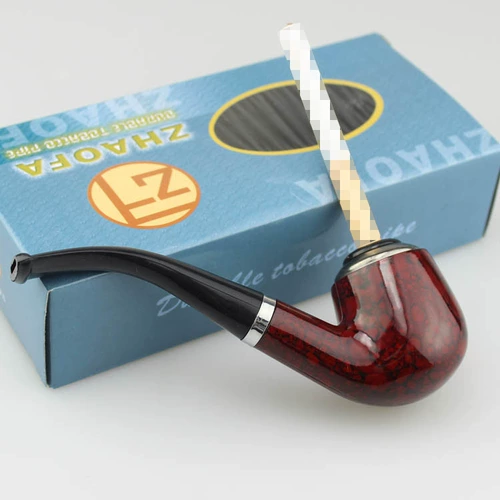 Съемная смола двойная трубопроводная трубопроводная труба Старомодная изогнутая изогнутая труба сигарета