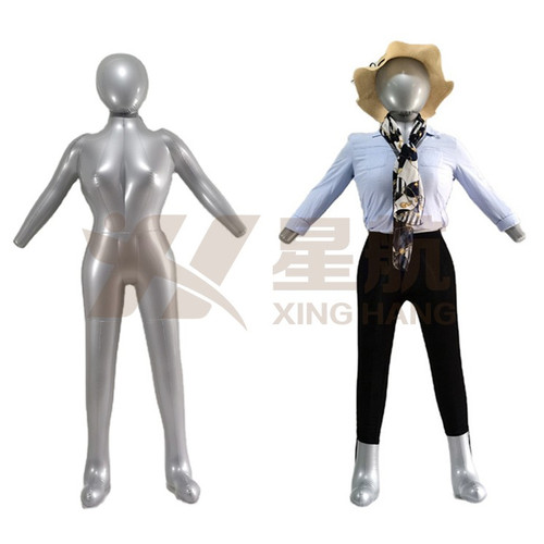 充气全身男模特塑料服装拍照悬挂