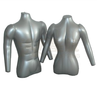 塑料男女充气服装 模特上半身仿真立体模型衣服橱窗展示架拍照工具