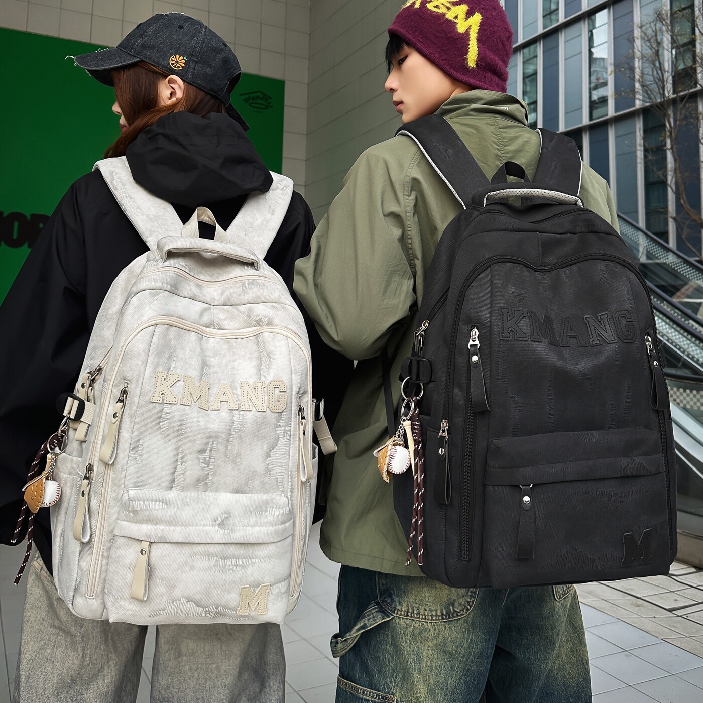 书包初中生女大容量韩版百搭双肩包男减负护脊高中大学生旅行背包