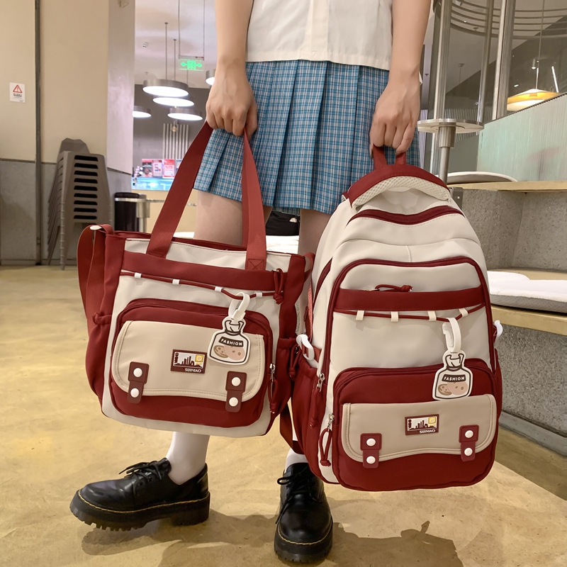 书包小清新少女大容量双肩包