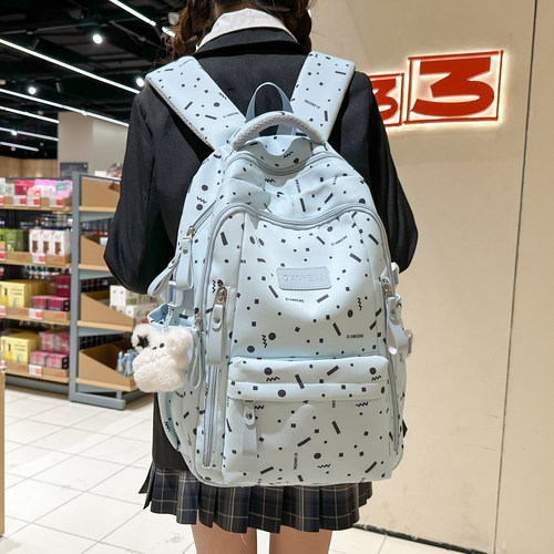 书包初中生女可爱儿童双肩包背包