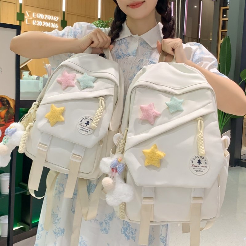 书包女生初中生小清新少女韩版双肩包日系学院风小学生高中生背包