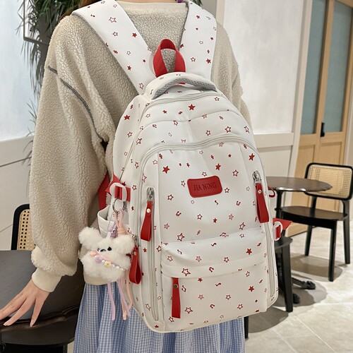 书包女生初中生高颜值学生双肩包