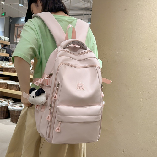 书包女生初中生韩版百搭双肩包