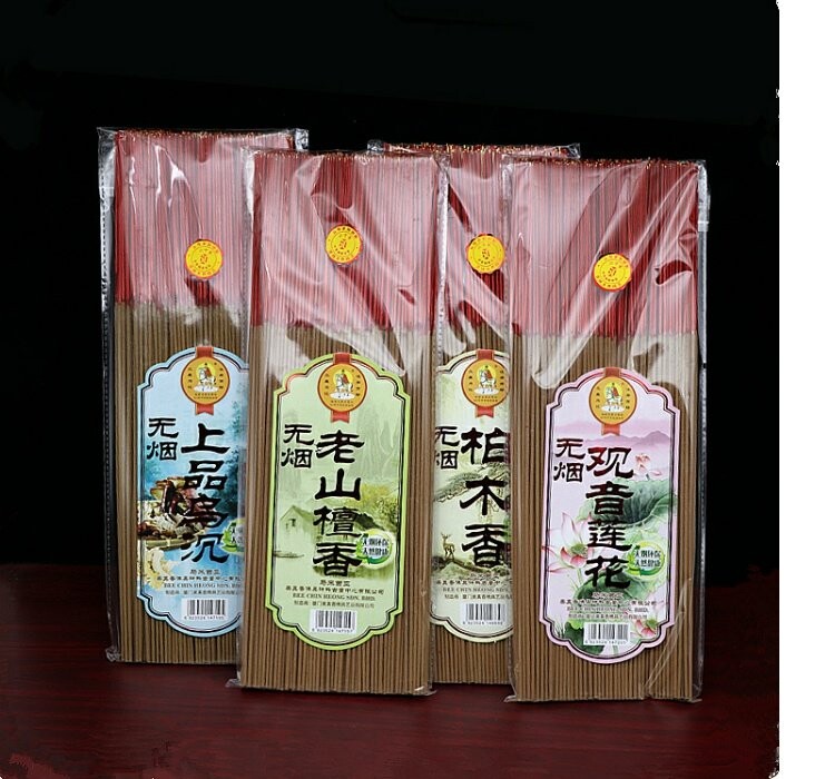 美真香佛香供香家用礼佛竹签香天然无烟老山纯檀香柏木观音财神香