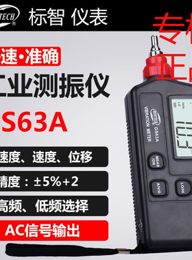 BENETECH标智 测振仪GS63A 便携式发动电机故障振动检测仪震动表