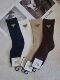 欧货重工手缝三角字母复古中筒袜子女ins高颜值秋冬外穿饰品潮袜