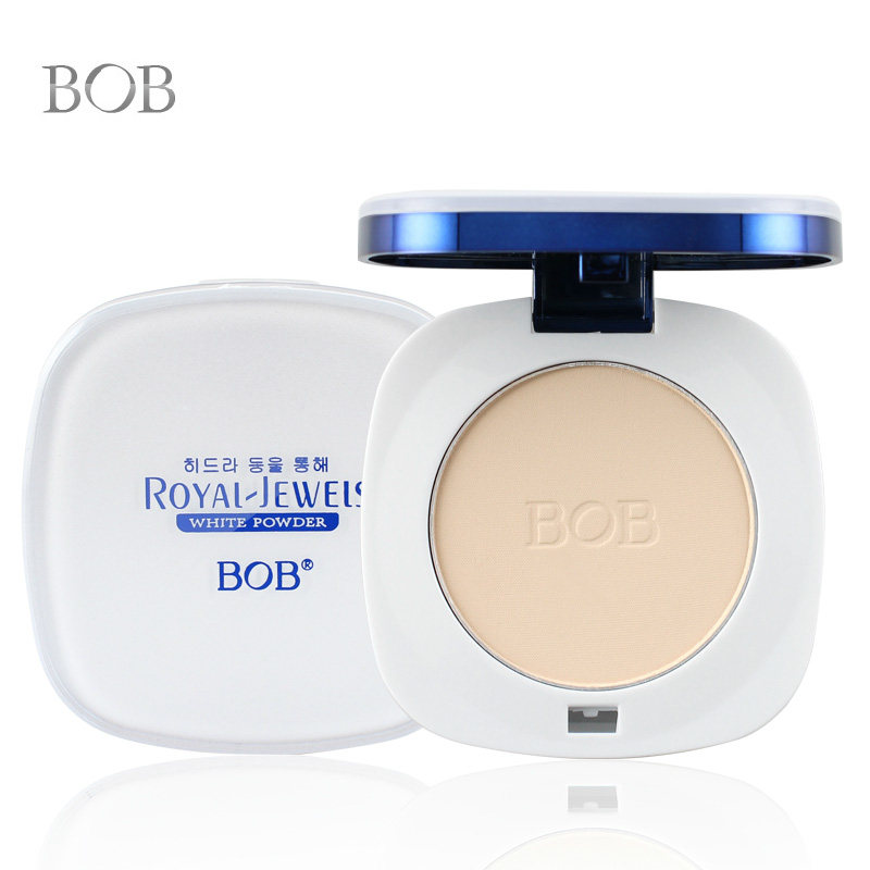 正品BOB蓝水晶悦颜莹肌粉饼8g持久定妆防水防汗控油清透遮瑕修容